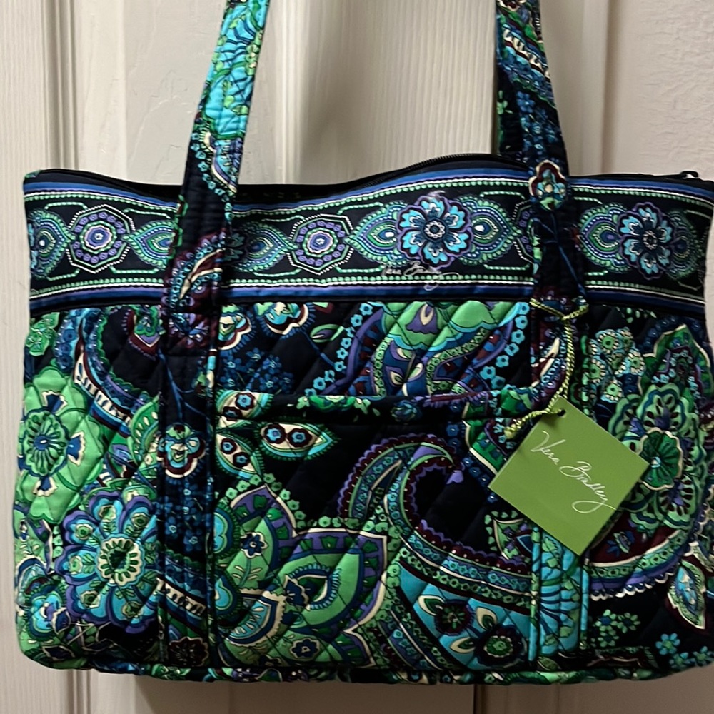Vera Bradley New Betsy Blue Rhapsody Tote Bag